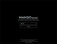 Tablet Screenshot of mangooutlet.com